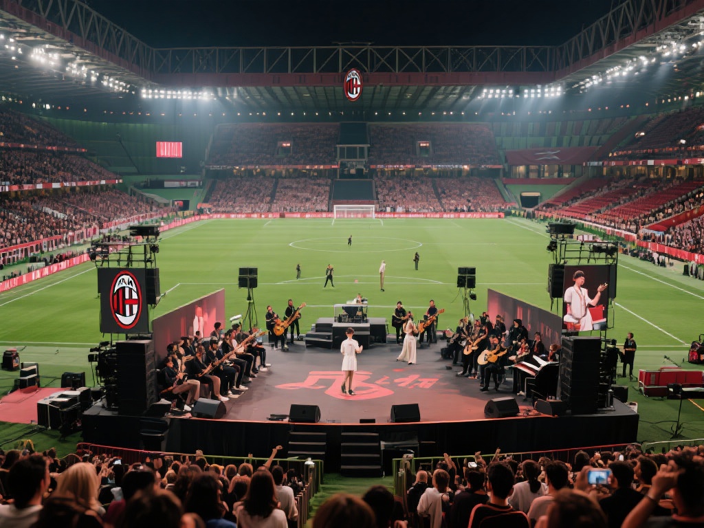 米兰体育场特别活动:中文版曲目视频惊艳亮相 (米兰体育场特别活动:中文版曲目视频惊艳亮相震撼全场) 在意大利的足球圣地,一场别开生面的活动近日点燃了无